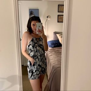 Keyhole Floral Romper